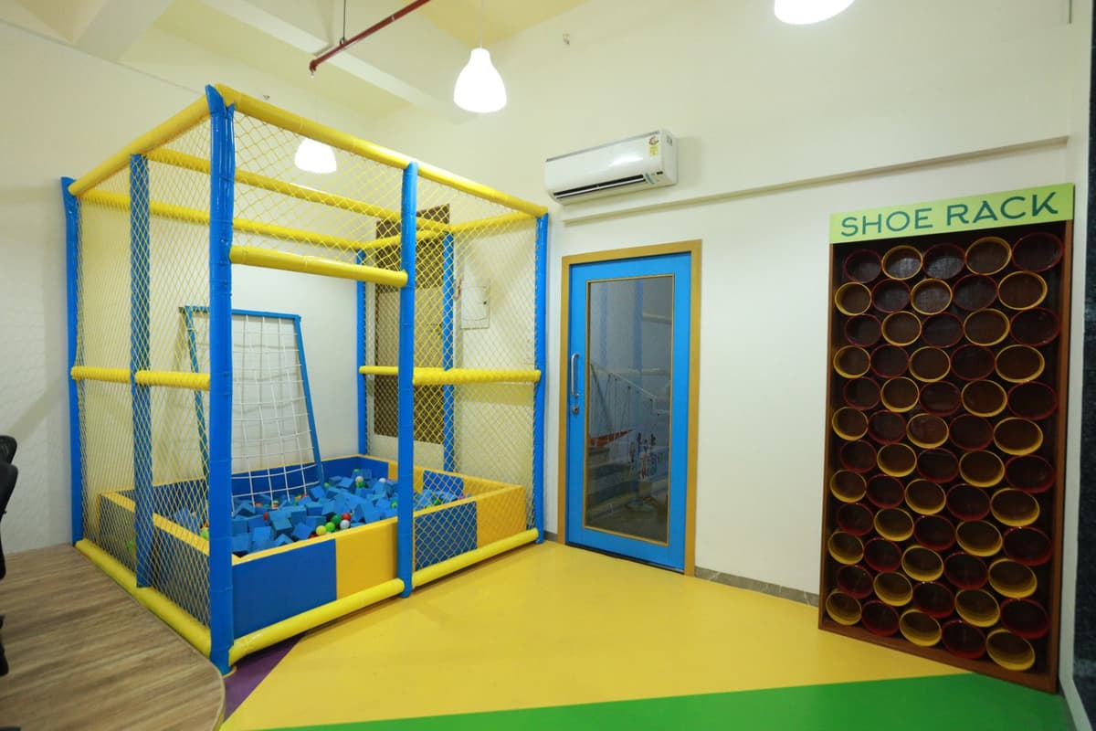 Indoor activity space at Tappy Toes Preschool
