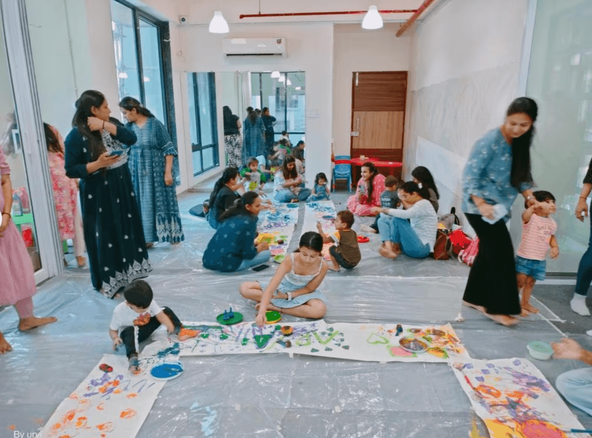 Spacious classroom at Tappy Toes Preschool in Kandivali West